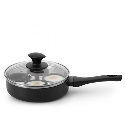 lakeland Induction-Safe 20cm Egg Poaching Frying Pan - Removable Non-Stick Cups for Omelettes