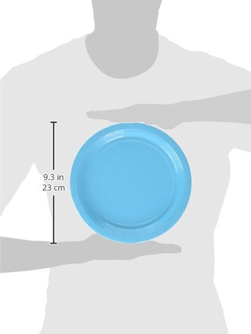 Caribbean Blue Party Round Paper Plates, 8 Ct. | Party Tableware