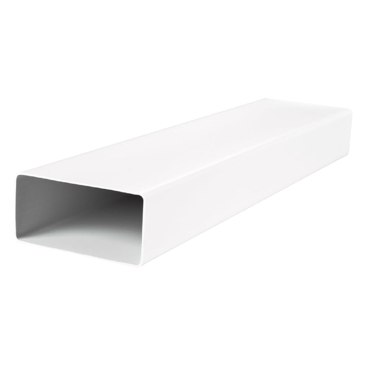 VENTS PVC Flat Duct, 90 x 220 mm, PVC Ventilation Duct, 0.5 m Long Flat Air Duct, Rectangular Flat Duct System, Plastivent Pipe Connection, 90 x 220 mm/50 cm (Flat Air Duct, 90 x 220 mm/500 mm)