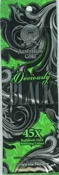 Lot of 5 Deviously Black Bronzer Tanning Lotion Packets by Trifing