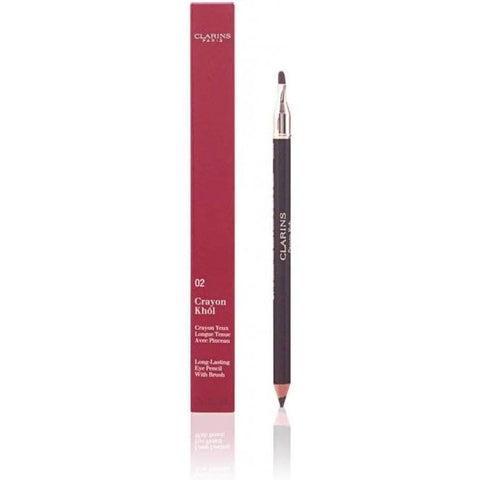 02 Intense Brown Crayon Khol Long Lasting Eye Pencil with Brush 02 Brown