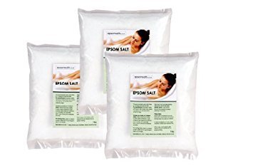 Epsom Salts (Medical Grade) Multi Pack 3 x 1kg Packs - Free Next Day Delivery