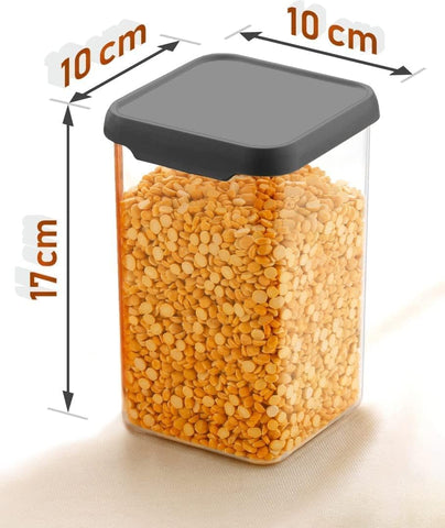 Netiva Air Tight Container For Kitchen Storage Set, Kitchen Containers Set, kitchen organizer items and storage, Bpa-Free Container, Dishwasher Safe (1100 ml - pack of 12)