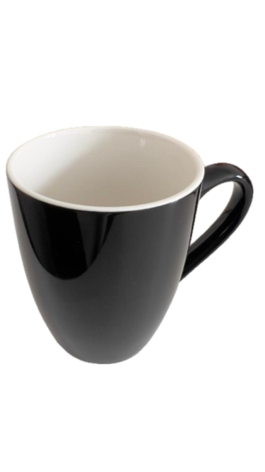 Generic Ceramic Coffee Mug with Handle,330 ml, Black