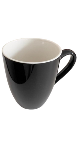 Generic Ceramic Coffee Mug with Handle,330 ml, Black