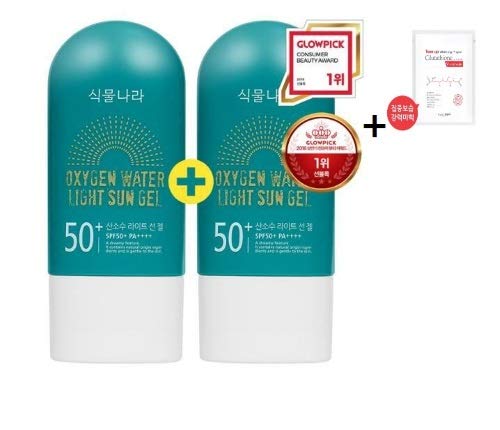Shingmulnara Oxygen water Light Sun Gel 60ml x 2 + AL mask sheet set as Photo