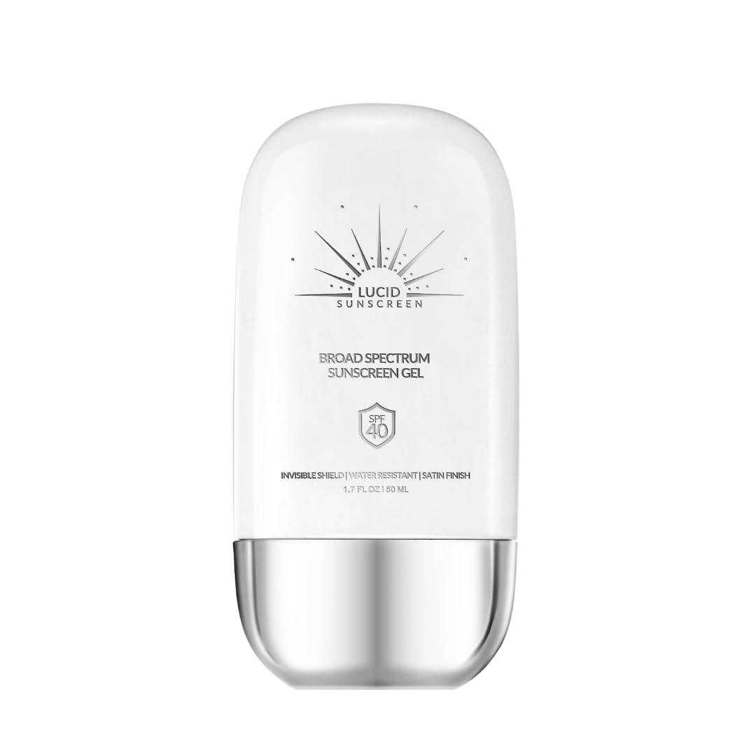 LUCID SUNSCREEN | Crystal Sheer 40 SPF Sunscreen - Transparent UV Defense - Non-Greasy Ultimate Sun Protection