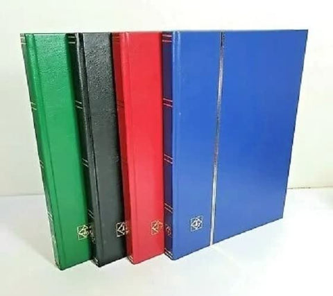 Lighthouse Hardcover Stamp Album Stockbook with 16 Black Pages, Green, LS4/8 by Lighthouse