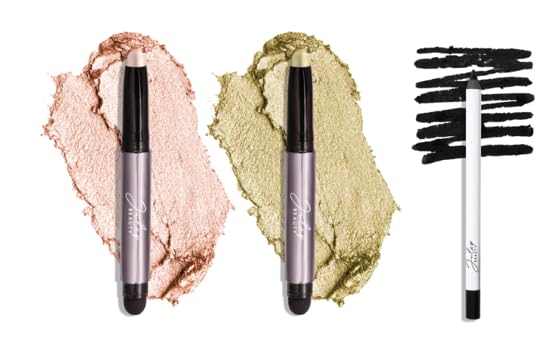Julep Eyeshadow 101 CrÃƒÆ’Ã†â€™Ãƒâ€šÃ‚Â¨me-to-Powder Eyeshadow Stick Duo + When Pencil Met Gel Sharpenable Multi-Use Longwear Eyeliner Pencil, 3pc Set - Meadow Shimmer, Blackest Black and Pearl Shimmer