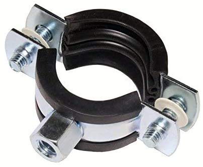 Pack of 10 Screw Tube Clamps/Galvanised Steel