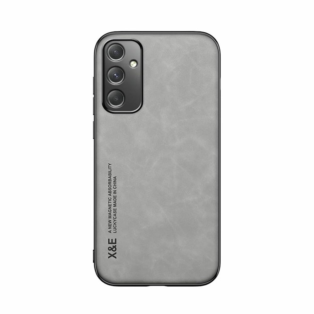 Kepuch Silklike Case for Samsung Galaxy A55 5G - Cover Bumper Built-in Metal Plate for Samsung Galaxy A55 5G - Gray