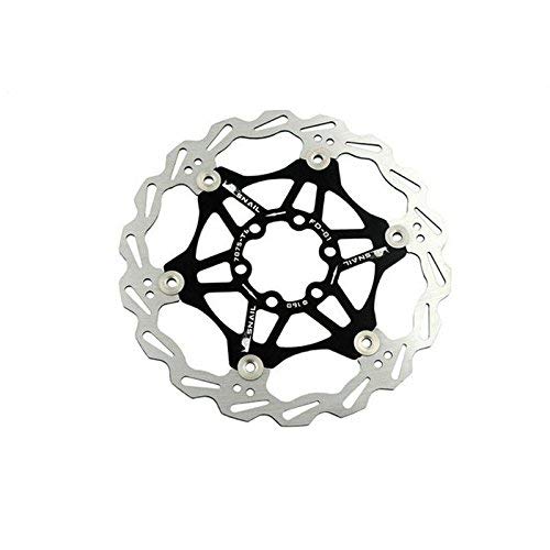 Snail Bike Bicycle Disc Brake Rotor Floating MTB Rotors 180mm (Black)