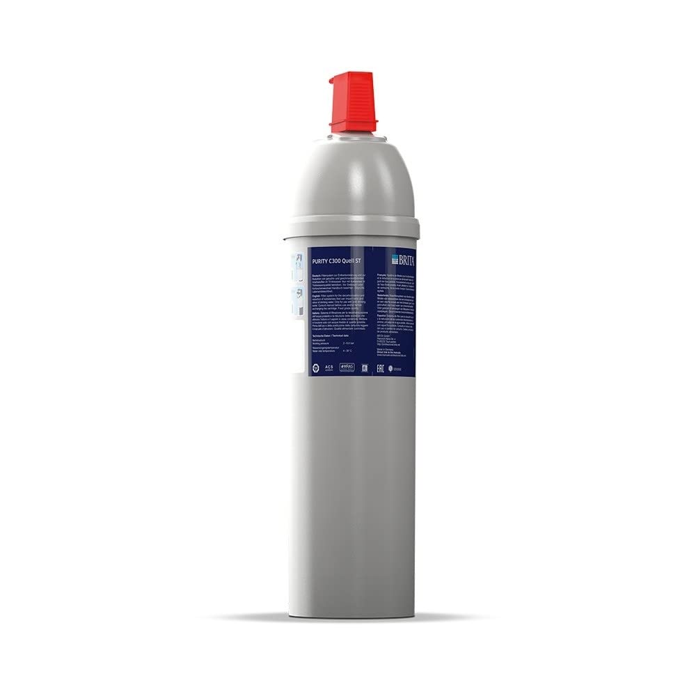 Brita Filter Purity Quell ST C300 Replacement Cartridge, 1 piece, 30 x 10 x 10 cm, 600 g, Activated carbon, 4000 liters capacity, TUV certified