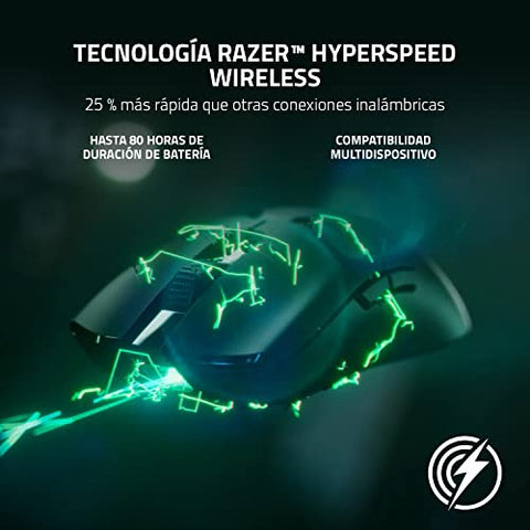 Razer Viper V2 Pro HyperSpeed Wireless Gaming Mouse: 59g Ultra-Lightweight - Optical Switches Gen-3-30K Optical Sensor - On-Mouse DPI Controls - 90hr Battery - USB Type C Cable Included - White