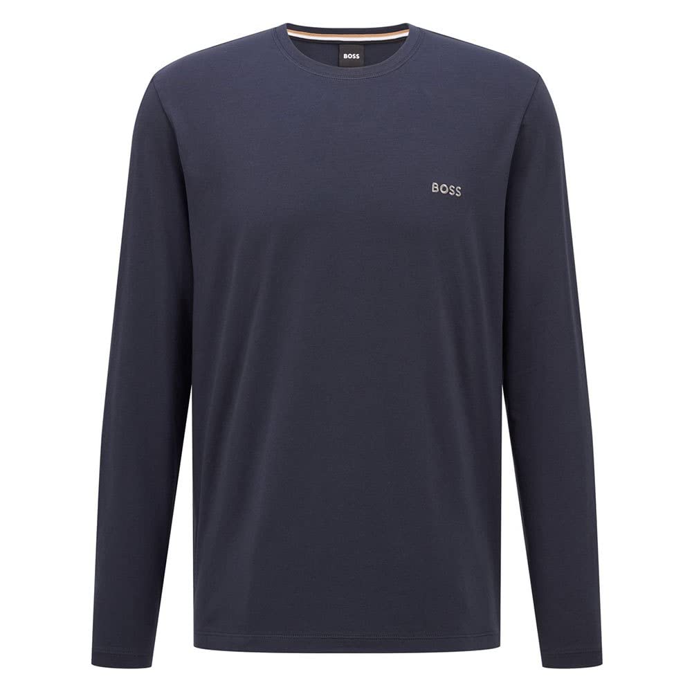 BOSS Men's Mix&Match LS-Shirt R Long Sleeve Top, Dark Blue403, XXL