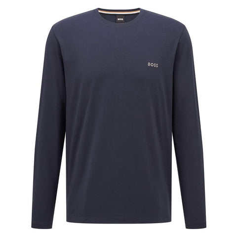 BOSS Men's Mix&Match LS-Shirt R Long Sleeve Top, Dark Blue403, XXL