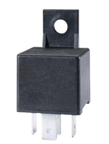Hella 965400031 Black 24V 30 Amp Mini ISO SPST Relay with Bracket