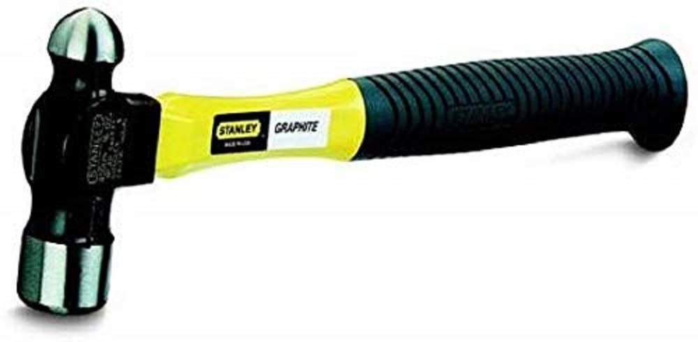 Stanley 1-54-716 Ball Pein Hammer Graphite, 450g, 16oz, Yellow