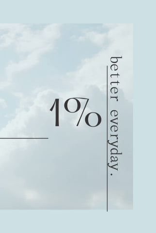 1% Better Everyday: A minimalistic daily journal to manage ANXIETY and track triggers | Improves mental health | Create a happy life