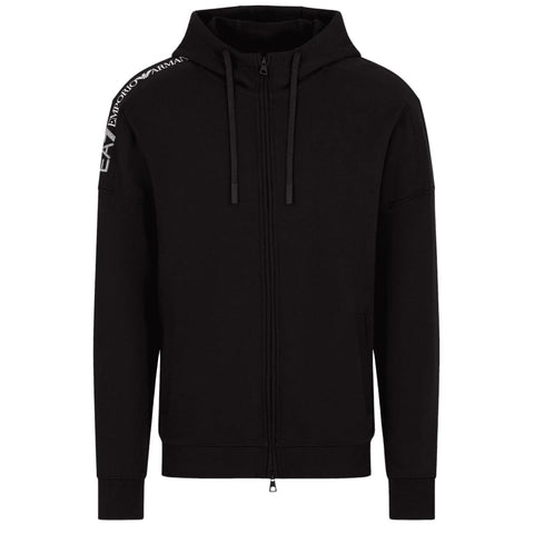 EA7 Logo Series Hooded Cotton Sweatjacket Men - M