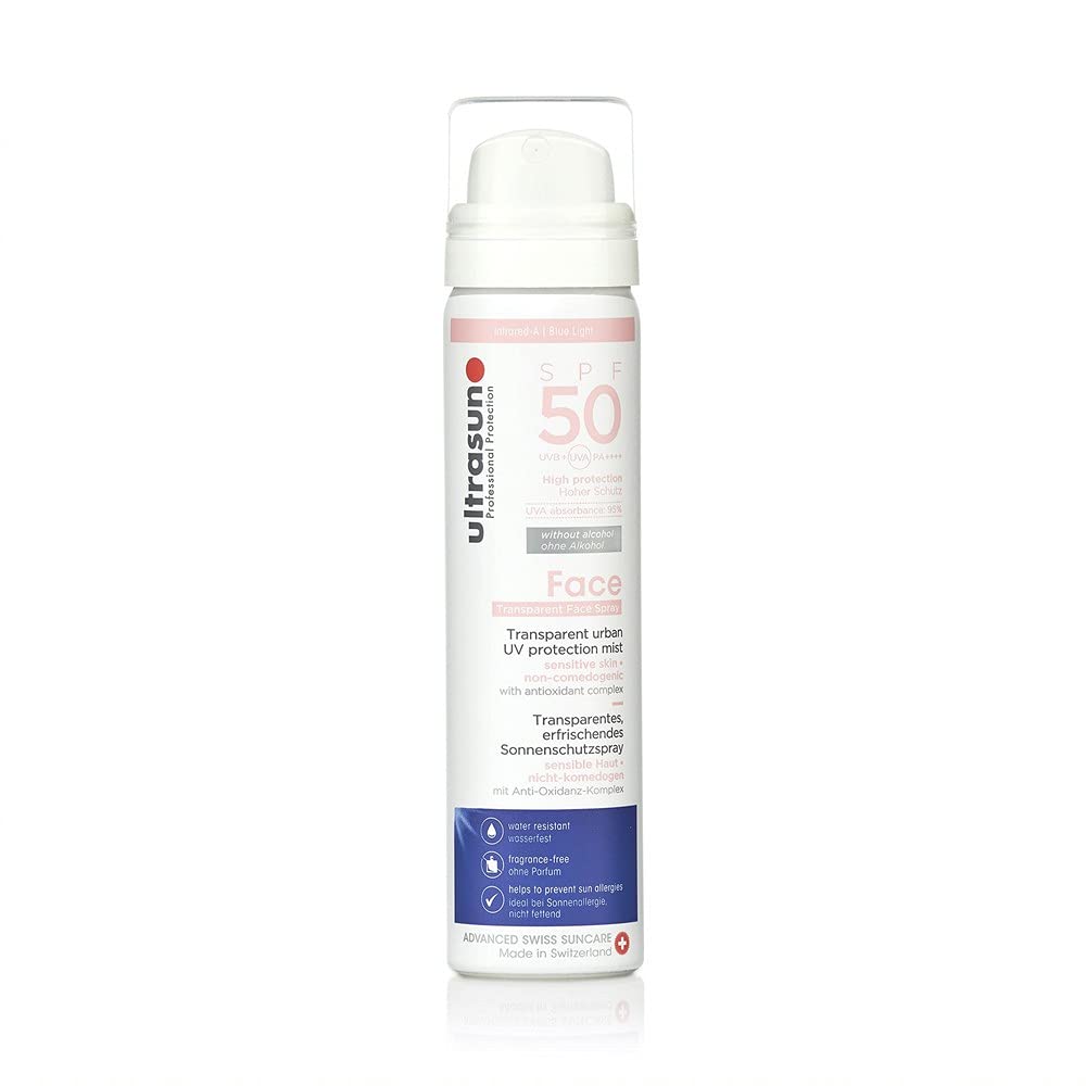ultrasun Ultrasun 50spf UV Face & Scalp Mist, Clear, 75ml