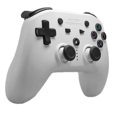 Retro Fighters Defender Bluetooth Controller Next-Gen PS3, PS4 & PC Compatible Wireless (White)