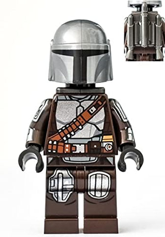 LEGO Star Wars: Mando Minifig with Silver Beskar Armor - Din Djarin The Mandalorian