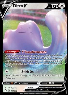Pokemon - Ditto V - 050/072 - Shining Fates - Ultra Rare Card