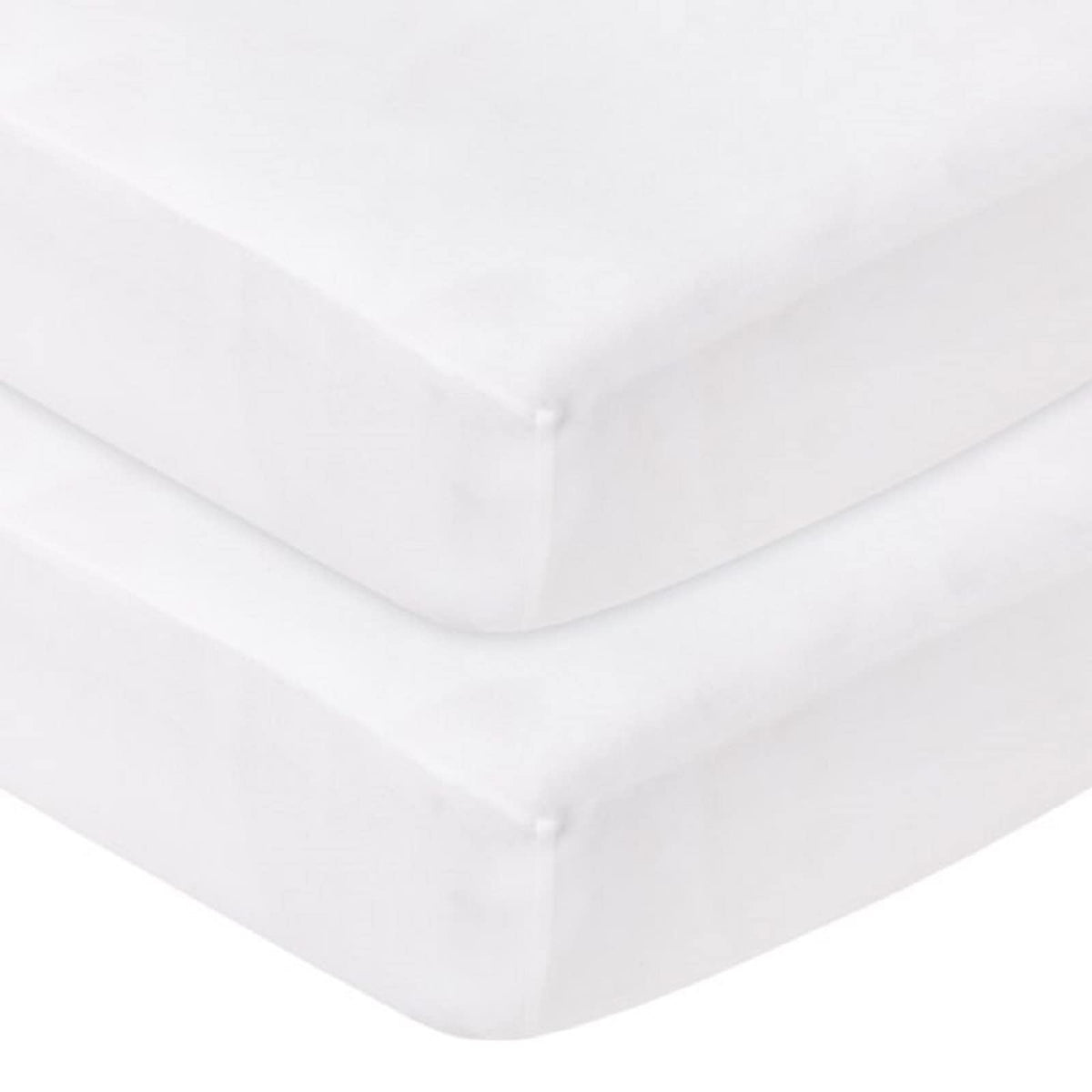Sasma Home - 2 x Cot Bed Fitted Sheets 100% Cotton Very Soft (70 x 140 cm)