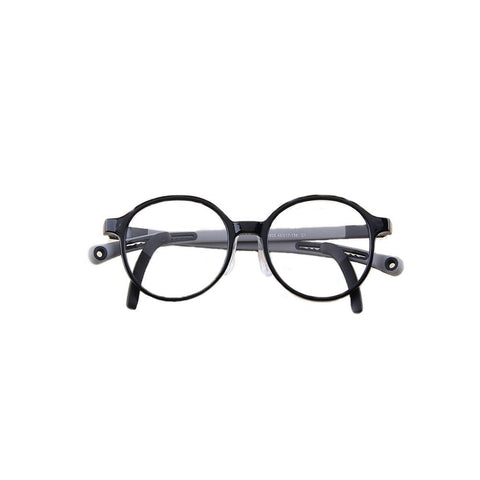 QYAJS Eyeglasses Frame Children Optical Glasses Frame TR90 Flexible Bendable One-piece Safe Eyeglasses Girls Boy (Light Black)