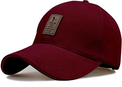 BEZAL Unisex Baseball Cap, Maroon, One Size
