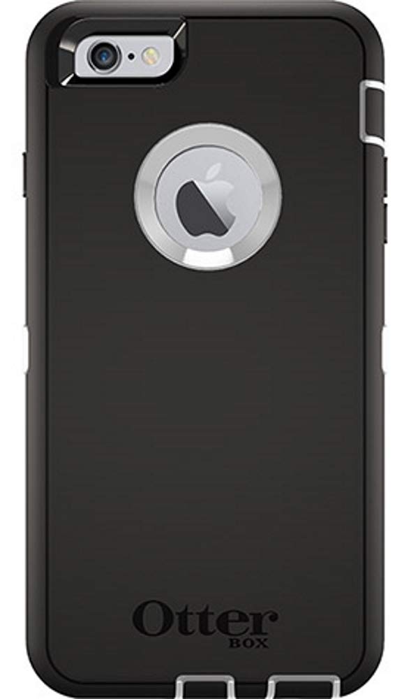 OtterBox Defender Case for iPhone 6 Plus/6S Plus (ONLY) with Holster/Clip - Bulk Packaging - Black / White
