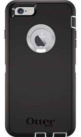 OtterBox Defender Case for iPhone 6 Plus/6S Plus (ONLY) with Holster/Clip - Bulk Packaging - Black / White