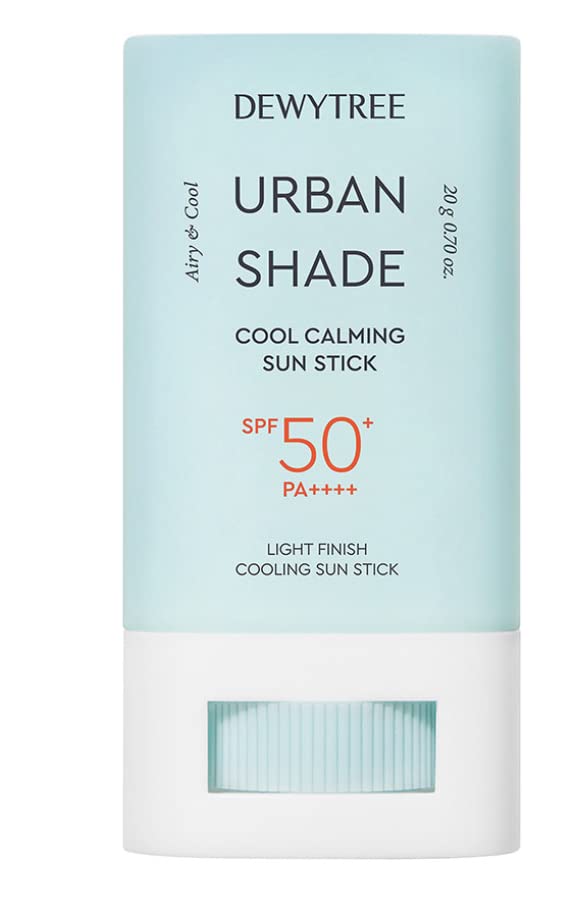 DEWYTREE Urban Shade Cool Calming Sun Stick SPF 50+ Pa++++ 20 g (0.70 oz) | light finish cooling sun stick
