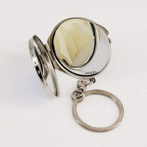 24X Quinceanera Blue/Silver Compact Mirror Keychain Recuerdos de Sweet 15 Princess Party Favor