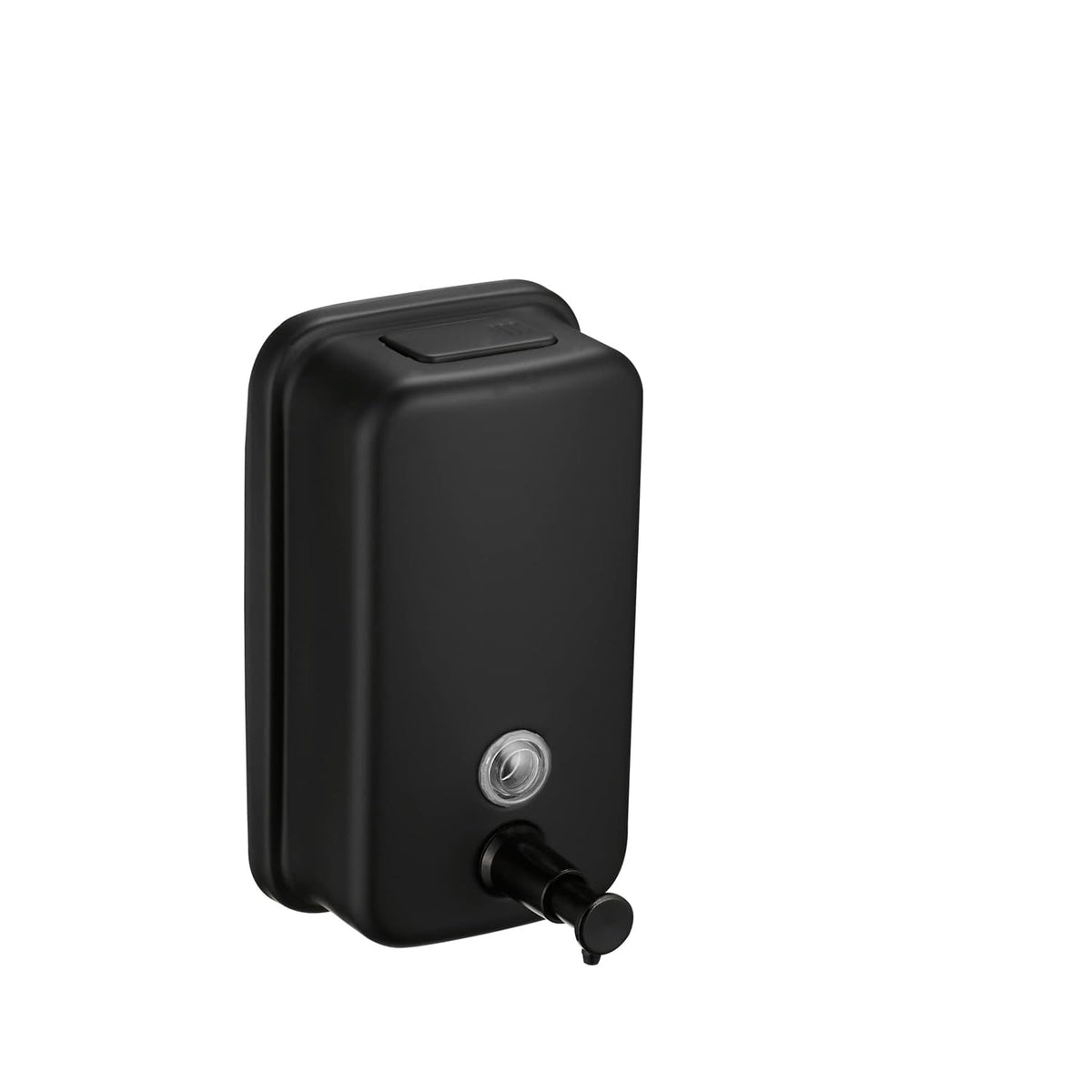 Matte 304 Stainless Steel Soap Dispenser, Commercial Soap Dispenser Wall Mounted, Strong Anti-Rust and Waterproof for Bathrooms, Hotels, Restaurants Black(2257-500)