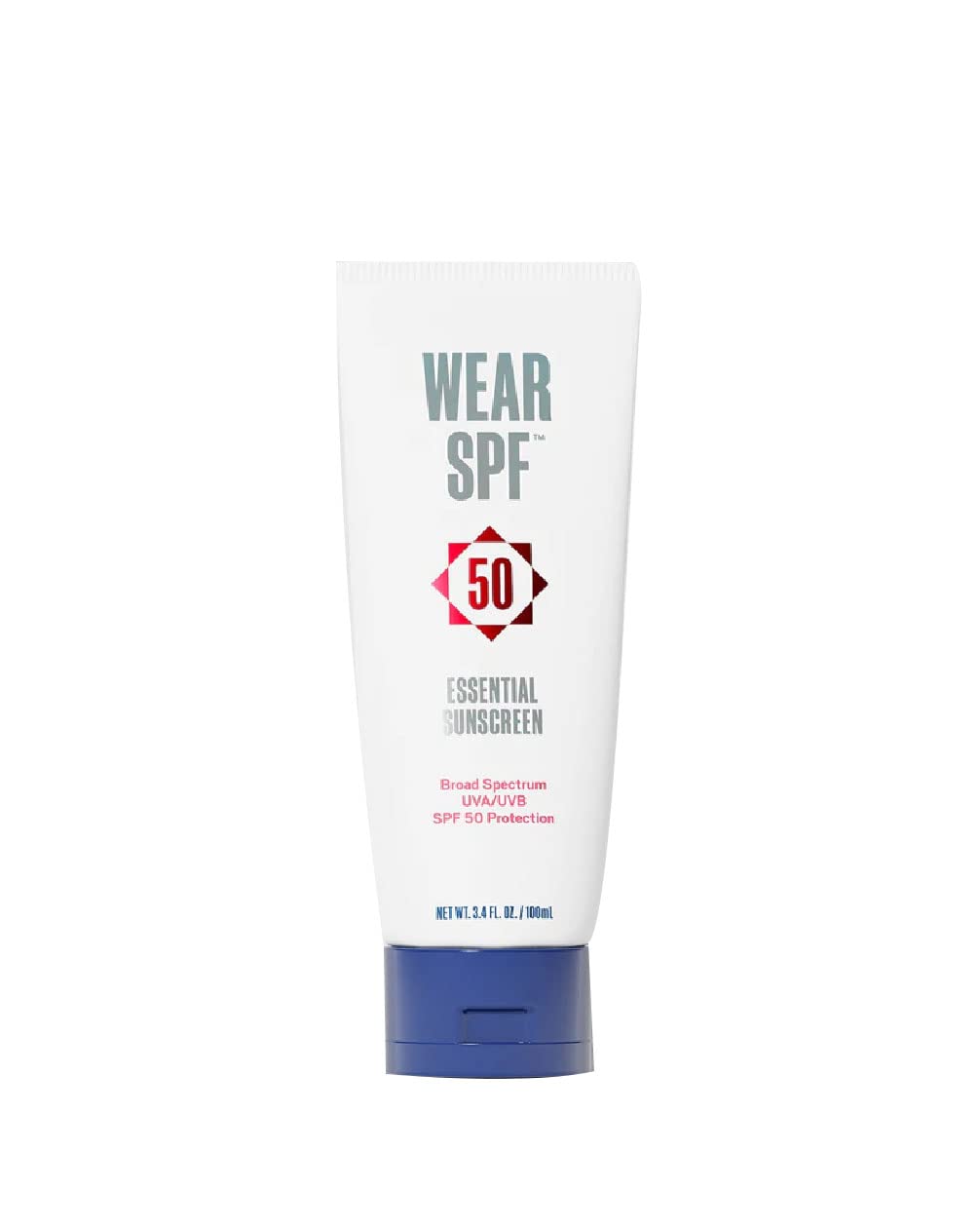 WearSPF Essential Sunscreen SPF 50 Broad Spectrum Hybrid Lotion for Face and Body with Zinc Oxide to Reflect Harmful UVA/UVB Rays,3.4 oz