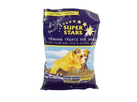 (3 Pack) Fish 4 Dogs - Star Training Treats 75g Bag