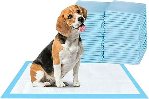 50 x Bazaar Large Puppy Pads 60x60cm Disposable Puppy Training Pads | Highly Absorbent Leak-Proof Dog Training Pads | Premium Quality Quick-Dry Dog Pads (60x60cm - 50 Count).