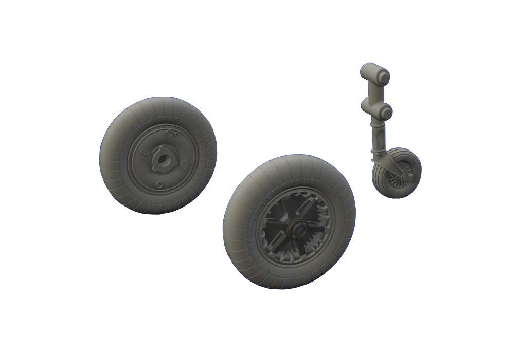 EDU648295 1:48 Eduard Bf 109G-2 Wheels (for use with the Eduard model kit) [MODEL KIT ACCESSORY]