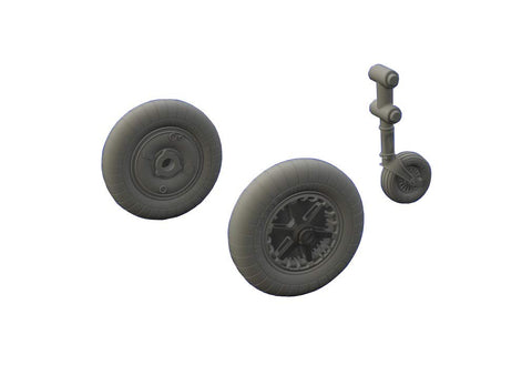 EDU648295 1:48 Eduard Bf 109G-2 Wheels (for use with the Eduard model kit) [MODEL KIT ACCESSORY]