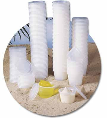 100 Cups & Lids 1 Ounce for Tanning Lotion Sampling or Jello Shots