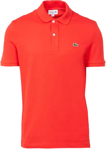 Lacoste Mens Men's Short Sleeve Classic Pique Polo Shirt, Redcurrant Bush, Medium