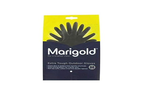 Marigold Extra Tough Outdoor Gloves - Single Pair (Medium), Black