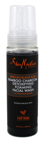SheaMoisture African Black Soap Foaming Facial Wash 7.5 Ounce (222ml)