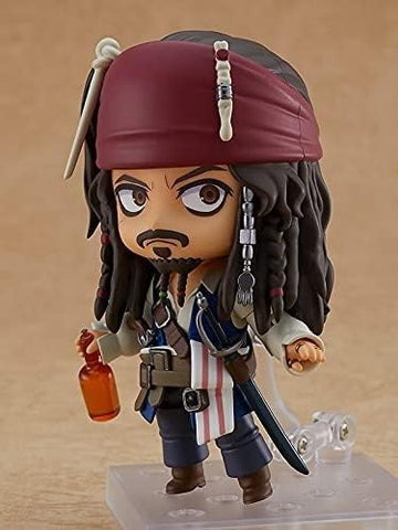 Good Smile Pirates of The Caribbean: On Stranger Tides: Jack Sparrow Nendoroid Action Figure, Multicolor