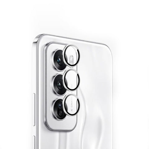 GMUJIAO Compatible with OPPO Reno 12 Pro for Metal Lens Film for Camera Lens Protector,OPPO Reno 12 Pro Metal Lens Film,Aluminum Alloy Camera Lens Protector[HD Clear][Wear Resistant]-Silver