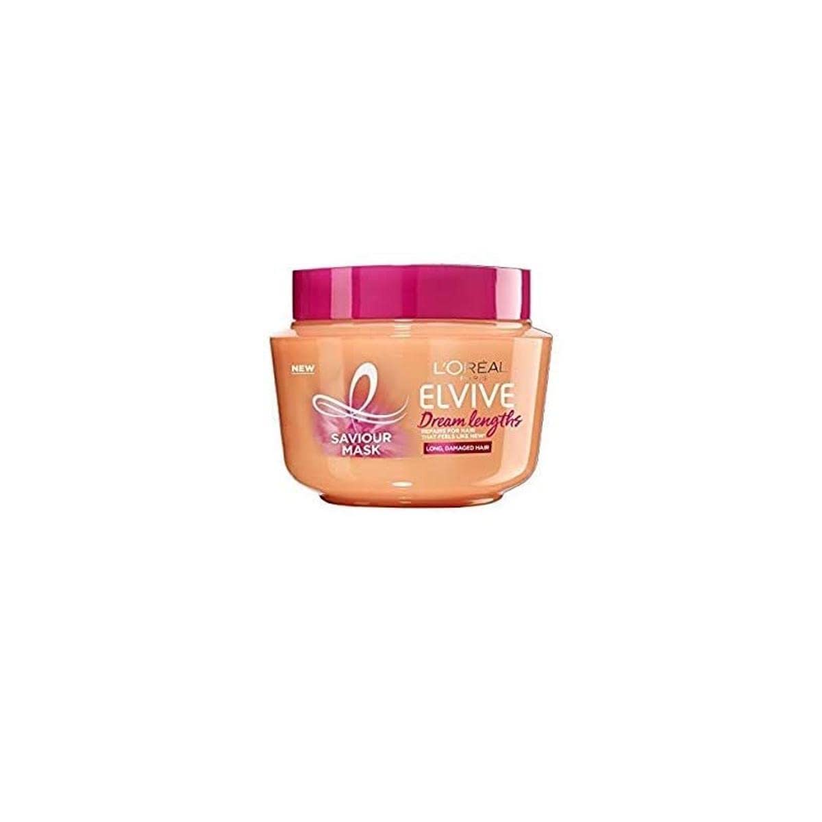 L'ORÃƒâ€°AL Elvive Dream Long Length-Saving Mask for Long and Straight Hair 300 ml (10.1 Fl Oz), 1 unit - Made in Italy, Bianco