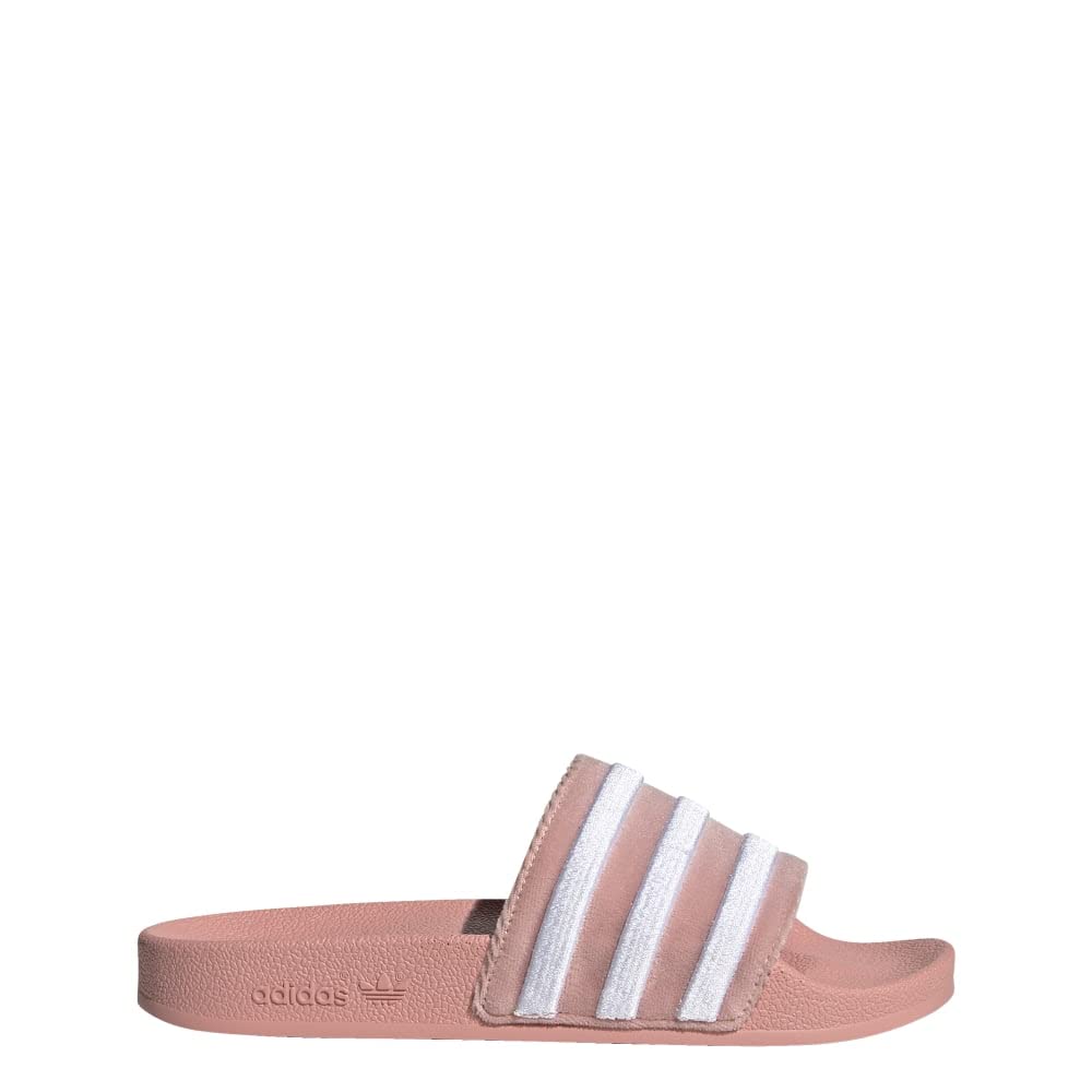adidas Originals Women's Adilette Slipper, Wonder Mauve/White/Wonder Mauve, 11