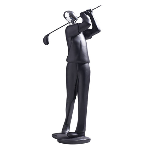 Cabilock Adornment Figure Figurine Gifts Desktop Model Bike Decoration Man Music Decor Personality Golfer Sculpture Athlete Figures Abstract for Golf Craftwork Men Household Aesthetic